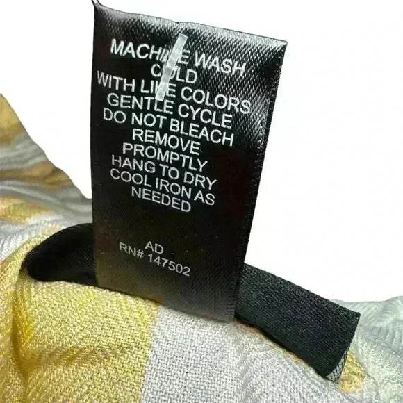 NWT Ashley Stewart Yellow/White Striped Off The Shoulder Cropped Blouse Size 22 - Picture 4 of 4